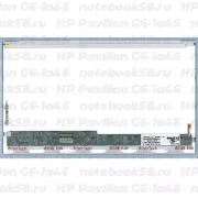 Матрица для ноутбука HP Pavilion G6-1a46 (1366x768 HD) TN, 40pin, Глянцевая