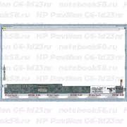 Матрица для ноутбука HP Pavilion G6-1d23nr (1366x768 HD) TN, 40pin, Глянцевая