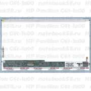 Матрица для ноутбука HP Pavilion G6t-1a00 (1366x768 HD) TN, 40pin, Глянцевая