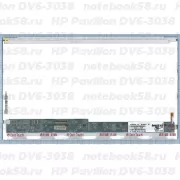 Матрица для ноутбука HP Pavilion DV6-3038 (1366x768 HD) TN, 40pin, Глянцевая