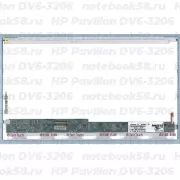 Матрица для ноутбука HP Pavilion DV6-3206 (1366x768 HD) TN, 40pin, Глянцевая