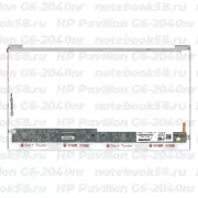 Матрица для ноутбука HP Pavilion G6-2040nr (1366x768 HD) TN, 40pin, Глянцевая