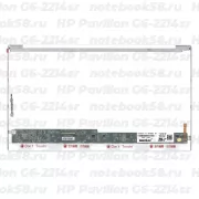 Матрица для ноутбука HP Pavilion G6-2214sr (1366x768 HD) TN, 40pin, Глянцевая