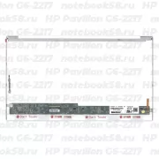 Матрица для ноутбука HP Pavilion G6-2217 (1366x768 HD) TN, 40pin, Глянцевая