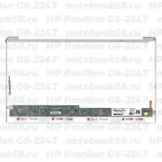 Матрица для ноутбука HP Pavilion G6-2247 (1366x768 HD) TN, 40pin, Глянцевая