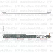 Матрица для ноутбука HP Pavilion G6-1198 (1366x768 HD) TN, 40pin, Глянцевая