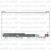 Матрица для ноутбука HP Pavilion G6-1083 (1366x768 HD) TN, 40pin, Глянцевая