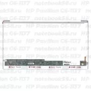 Матрица для ноутбука HP Pavilion G6-1137 (1366x768 HD) TN, 40pin, Глянцевая