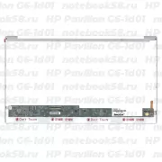 Матрица для ноутбука HP Pavilion G6-1d01 (1366x768 HD) TN, 40pin, Глянцевая