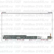 Матрица для ноутбука HP Pavilion DV6-3221 (1366x768 HD) TN, 40pin, Глянцевая