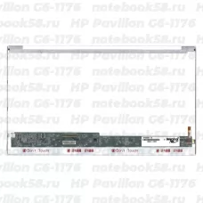 Матрица для ноутбука HP Pavilion G6-1176 (1366x768 HD) TN, 40pin, Глянцевая