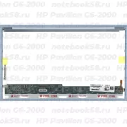 Матрица для ноутбука HP Pavilion G6-2000 (1366x768 HD) TN, 40pin, Глянцевая