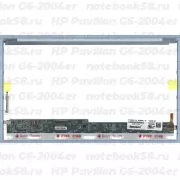 Матрица для ноутбука HP Pavilion G6-2004er (1366x768 HD) TN, 40pin, Глянцевая