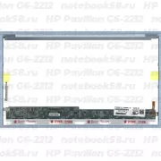 Матрица для ноутбука HP Pavilion G6-2212 (1366x768 HD) TN, 40pin, Глянцевая