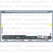 Матрица для ноутбука HP Pavilion G6-1058er (1366x768 HD) TN, 40pin, Глянцевая