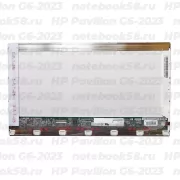 Матрица для ноутбука HP Pavilion G6-2023 (1366x768 HD) TN, 40pin, Глянцевая