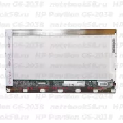 Матрица для ноутбука HP Pavilion G6-2038 (1366x768 HD) TN, 40pin, Глянцевая