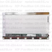 Матрица для ноутбука HP Pavilion G6-2244nr (1366x768 HD) TN, 40pin, Глянцевая