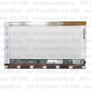 Матрица для ноутбука HP Pavilion G6-1116 (1366x768 HD) TN, 40pin, Глянцевая