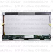 Матрица для ноутбука HP Pavilion G6-1106sr (1366x768 HD) TN, 40pin, Глянцевая