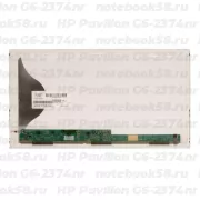 Матрица для ноутбука HP Pavilion G6-2374nr (1366x768 HD) TN, 40pin, Матовая