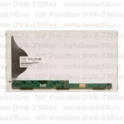 Матрица для ноутбука HP Pavilion DV6-3105er (1366x768 HD) TN, 40pin, Матовая