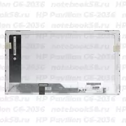 Матрица для ноутбука HP Pavilion G6-2036 (1366x768 HD) TN, 40pin, Глянцевая
