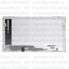 Матрица для ноутбука HP Pavilion G6-2042 (1366x768 HD) TN, 40pin, Глянцевая