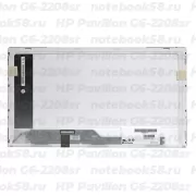 Матрица для ноутбука HP Pavilion G6-2208sr (1366x768 HD) TN, 40pin, Глянцевая