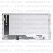 Матрица для ноутбука HP Pavilion G6-2374nr (1366x768 HD) TN, 40pin, Глянцевая