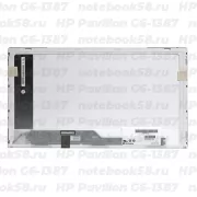 Матрица для ноутбука HP Pavilion G6-1387 (1366x768 HD) TN, 40pin, Глянцевая
