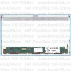 Матрица для ноутбука HP Pavilion G6-1206er (1366x768 HD) TN, 40pin, Матовая