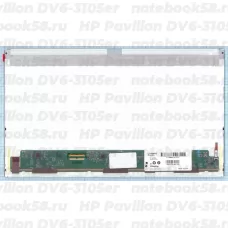 Матрица для ноутбука HP Pavilion DV6-3105er (1366x768 HD) TN, 40pin, Матовая