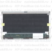 Матрица для ноутбука HP Pavilion G6-1c43nr (1366x768 HD) TN, 40pin, Матовая