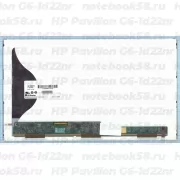 Матрица для ноутбука HP Pavilion G6-1d22nr (1366x768 HD) TN, 40pin, Матовая