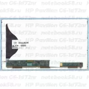 Матрица для ноутбука HP Pavilion G6-1d72nr (1366x768 HD) TN, 40pin, Матовая