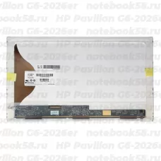 Матрица для ноутбука HP Pavilion G6-2026er (1366x768 HD) TN, 40pin, Матовая