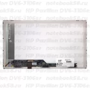 Матрица для ноутбука HP Pavilion DV6-3106er (1366x768 HD) TN, 40pin, Матовая