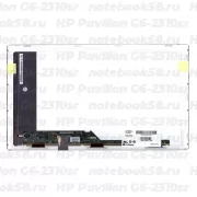 Матрица для ноутбука HP Pavilion G6-2310sr (1366x768 HD) TN, 40pin, Матовая