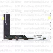 Матрица для ноутбука HP Pavilion G6-2319nr (1366x768 HD) TN, 40pin, Матовая