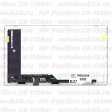 Матрица для ноутбука HP Pavilion G6-1108er (1366x768 HD) TN, 40pin, Матовая