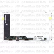 Матрица для ноутбука HP Pavilion G6-1b70 (1366x768 HD) TN, 40pin, Матовая