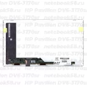 Матрица для ноутбука HP Pavilion DV6-3170sr (1366x768 HD) TN, 40pin, Матовая