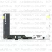 Матрица для ноутбука HP Pavilion G6-2115 (1366x768 HD) TN, 40pin, Глянцевая