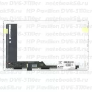 Матрица для ноутбука HP Pavilion DV6-3110er (1366x768 HD) TN, 40pin, Глянцевая