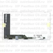 Матрица для ноутбука HP Pavilion G6-2212 (1366x768 HD) TN, 40pin, Глянцевая