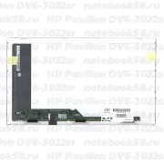 Матрица для ноутбука HP Pavilion DV6-3022sr (1366x768 HD) TN, 40pin, Глянцевая