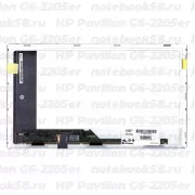 Матрица для ноутбука HP Pavilion G6-2205er (1366x768 HD) TN, 40pin, Матовая