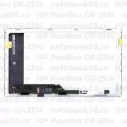 Матрица для ноутбука HP Pavilion G6-2314 (1366x768 HD) TN, 40pin, Матовая