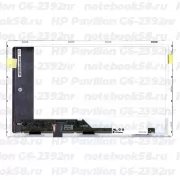 Матрица для ноутбука HP Pavilion G6-2392nr (1366x768 HD) TN, 40pin, Матовая